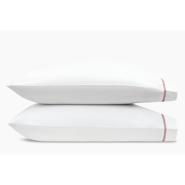 Matouk Hatch Percale Pillowcase Set Perigold